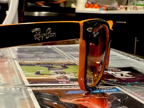 Ray Ban Glasses Orange & Black - Picture 2 of 8