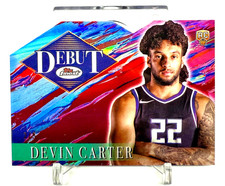 2024-25 Topps Finest Devin Carter Debuts Red Refractor #D-13 Rookie RC 2/5 Kings