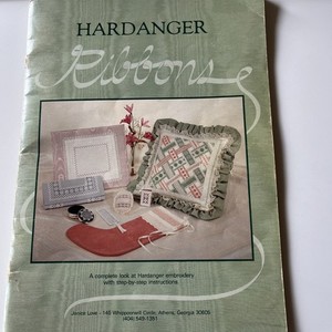 Vintage HARDANGER BOOK - Ribbons 1984