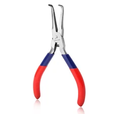 Bent Needle Nose Pliers With Serrated Jaw Mini Bent Long Nose Pliers Mini Ben...