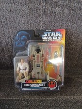 Star Wars Deluxe Luke Skywalker's Desert Sport Skiff Power Of The Force - 1996