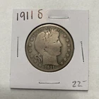 1911 S Barber 90% Silver Half Dollar 50c US Coin