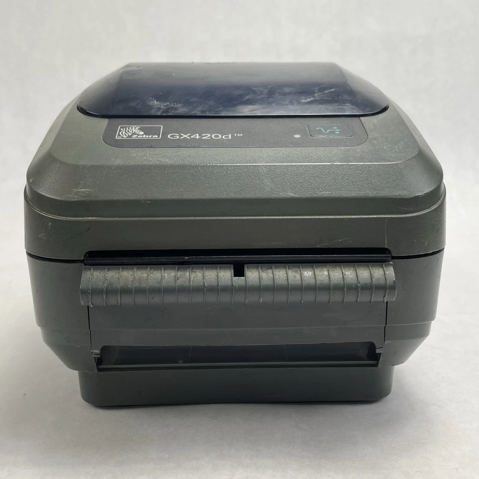 Zebra GX420d Thermal Label Printer Tested Working - Image 2 of 4