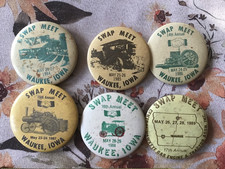 Lot of 6 Central Hawkeye Gas Engine & Tractor Swap Meet - Waukee, Iowa - 1984-89