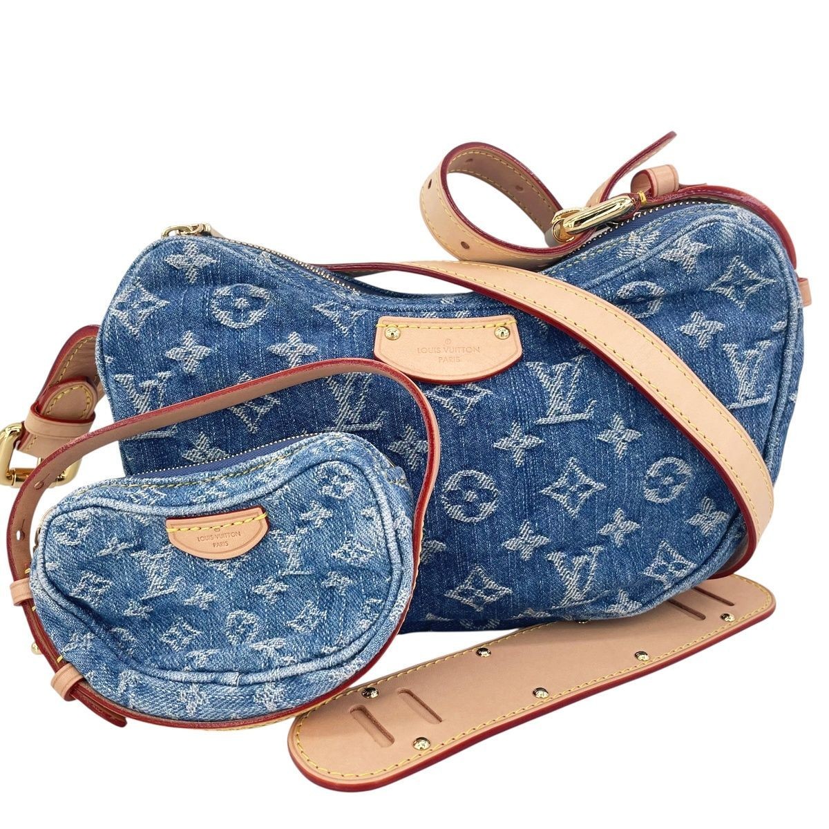 LOUIS VUITTON CROISSANT LV REMIX SHOULDER BAG MONOGRAM DENIM M46856 REISSUE