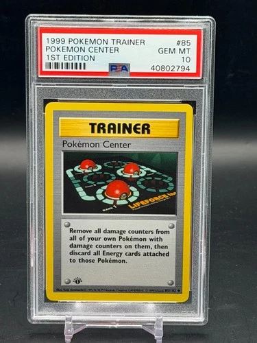 PSA 10 GEM MINT Pokemon Center Base Set 1st Edition Shadowless 1999 WOTC 85/102