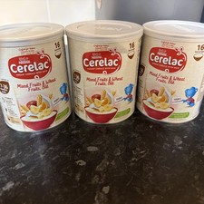 NESTLE Cerelac Wheat Infant Cereal With Milk Baby Food -  6  Months 1kg X 3