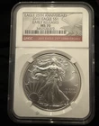 2011 Silver Eagle NGC MS70 -Early Releases 25th Anniversary