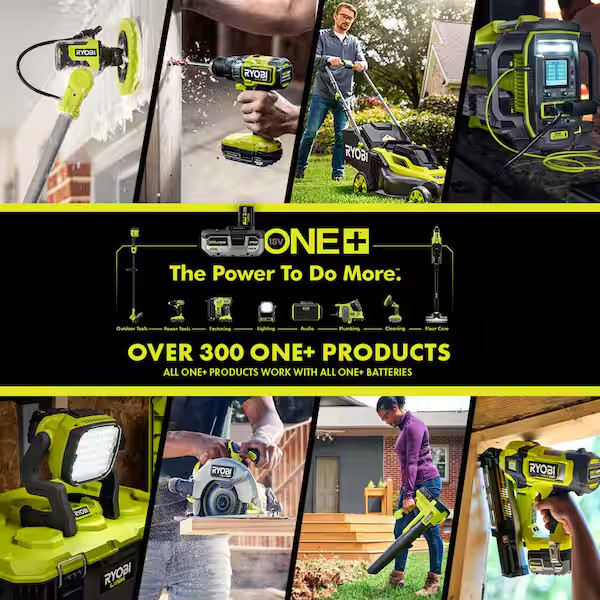Ryobi 18V Cordless High-Pressure Inflator TOOL-ONLY Compact Powerful for Tires