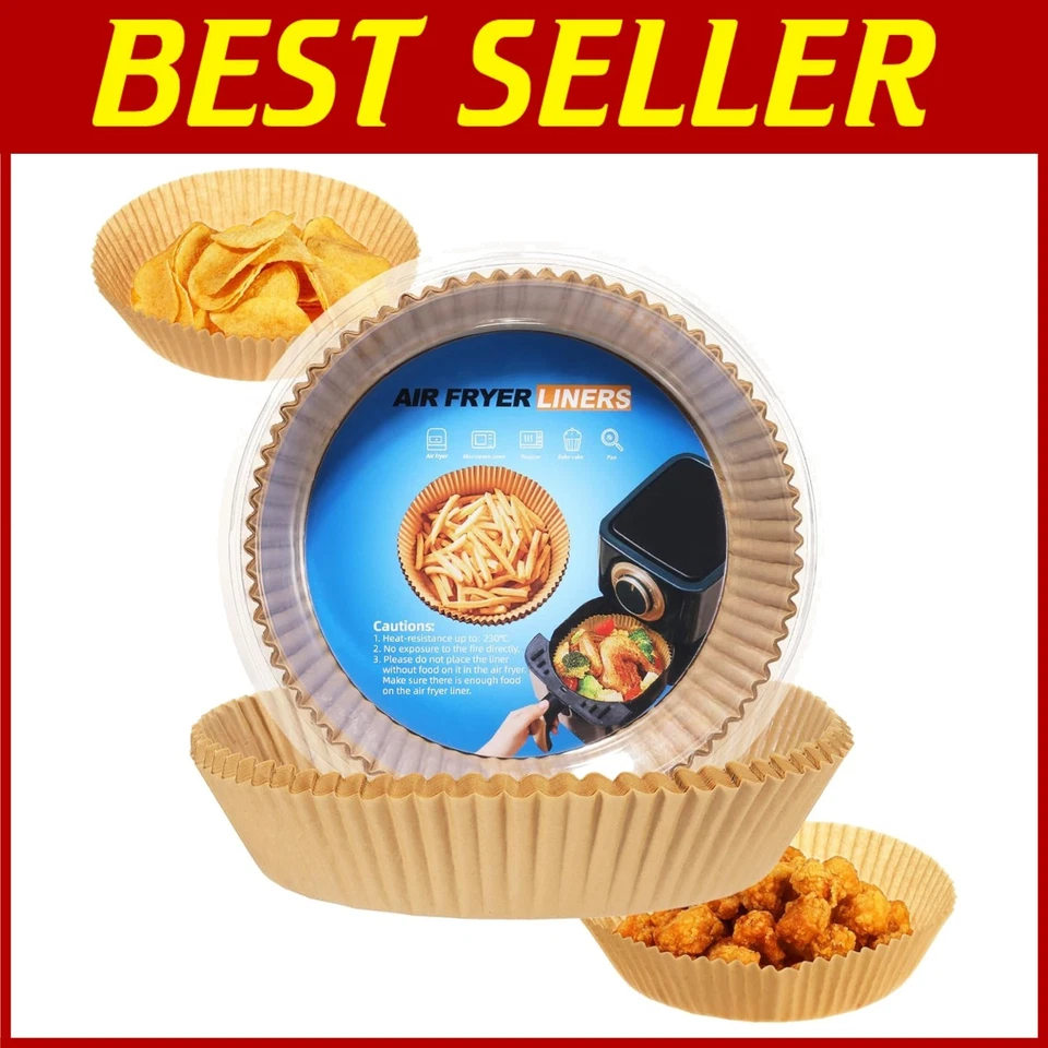 Einweg Rund Backpapier 6,5" - 500 Blatt für Friteuse