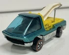Vintage Aqua 1970 Mattel Hot Wheels Redlines Heavyweights Tow Truck
