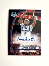 Layden Blocker 2024-25 Bowman Chrome U Prospects Auto Black Wave Refractor SP