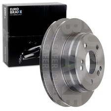 2X EUROBRAKE BREMSSCHEIBEN 258mm VOLL HINTEN PASSEND FÜR MERCEDES-BENZ 124