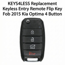 Replacement Keyless Entry Remote Flip Key Fob 2015 Kia Optima 4 Buttons