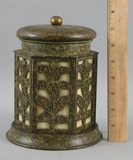 RARE Antique Bradley & Hubbard Arts & Crafts Mottled Patina Copper CIGAR HUMIDOR