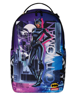 Batman x Sprayground Catwoman Gotham DLXR Backpack New Bookbag Large School Bag