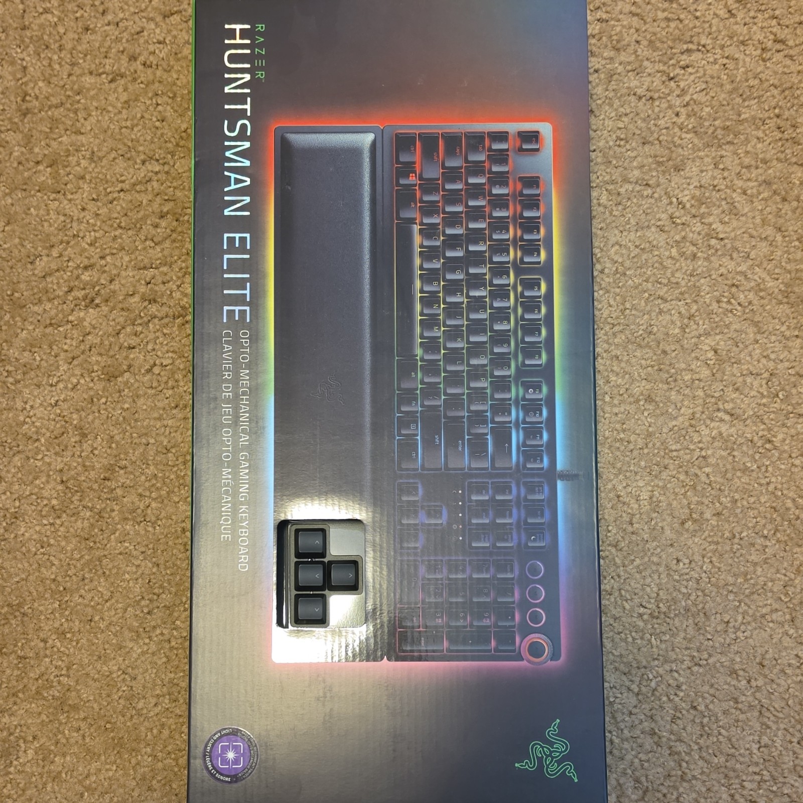 Razer Huntsman Elite Opto-Mechanical Gaming Keyboard USB Bla
