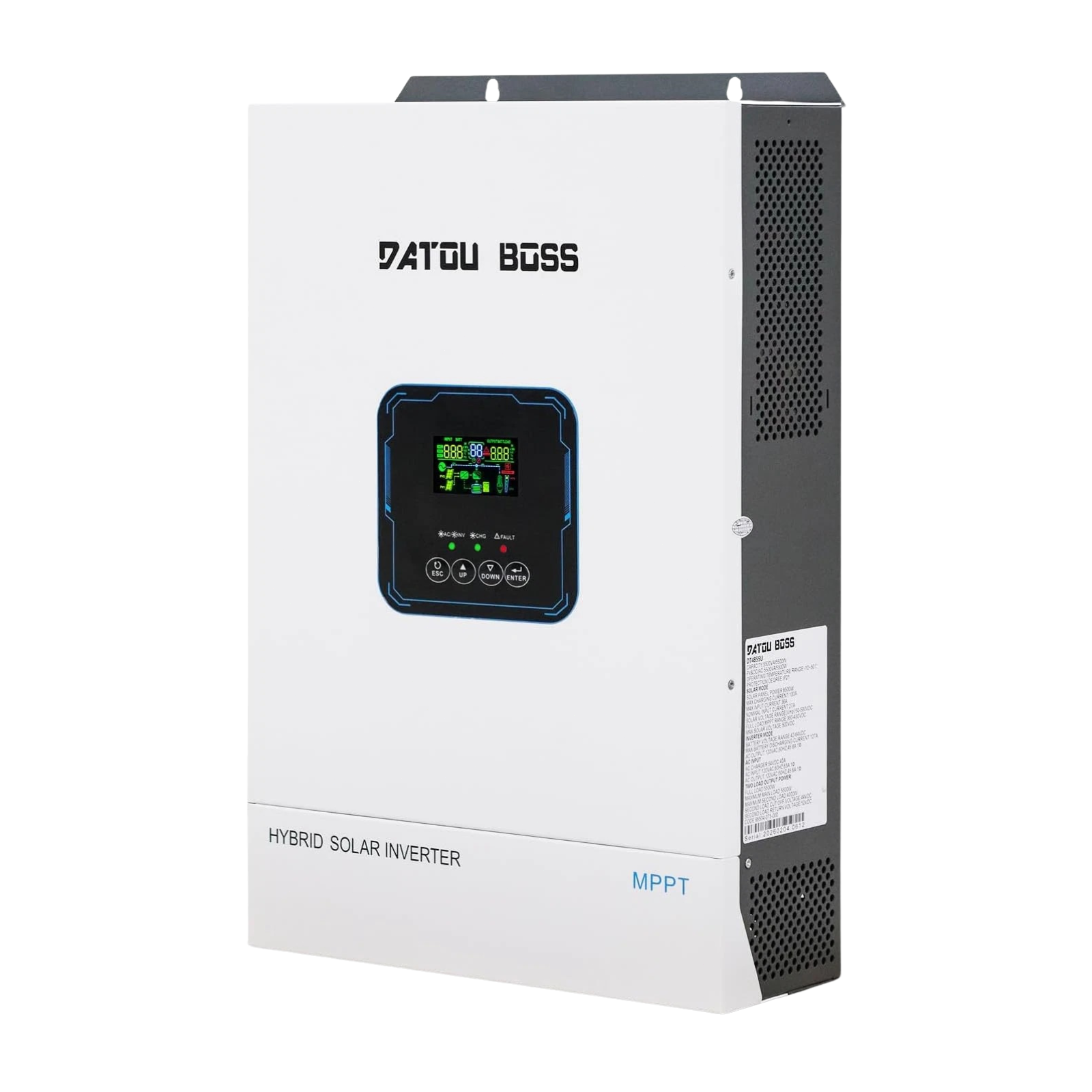 48V 5500W Hybrid Solar Inverter MPPT 100A Pure Sine Wave Charge PV ...