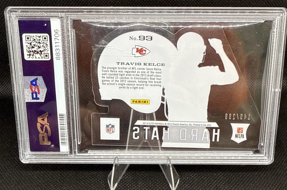2013 Panini Elite - Rookie Hard Hats Travis Kelce #93 /299 (RC) - Image 2 of 4