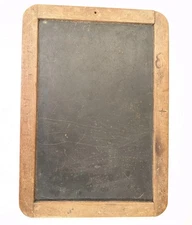 Double Sided Chalkboard Wood Framed School House Slate Primitive 12”x 8” Antiqu3