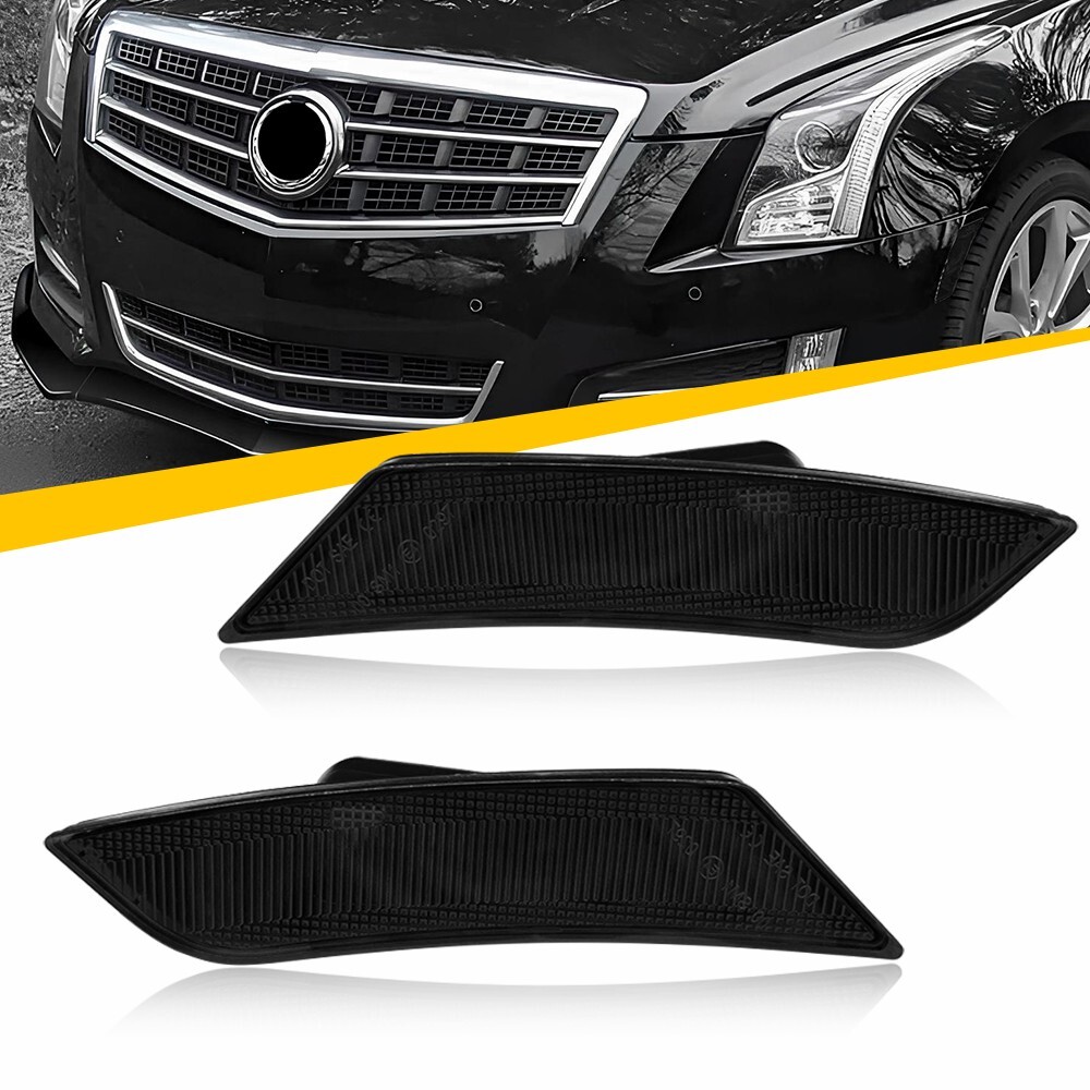 Smoke Side Marker Cover Lights for 19-24 Chevy Blazer 17-24 Cadillac XT5  