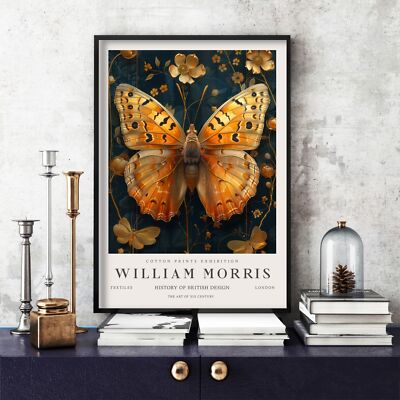 William Morris Druck, William Morris Ausstellung Poster Schmetterling (31c)