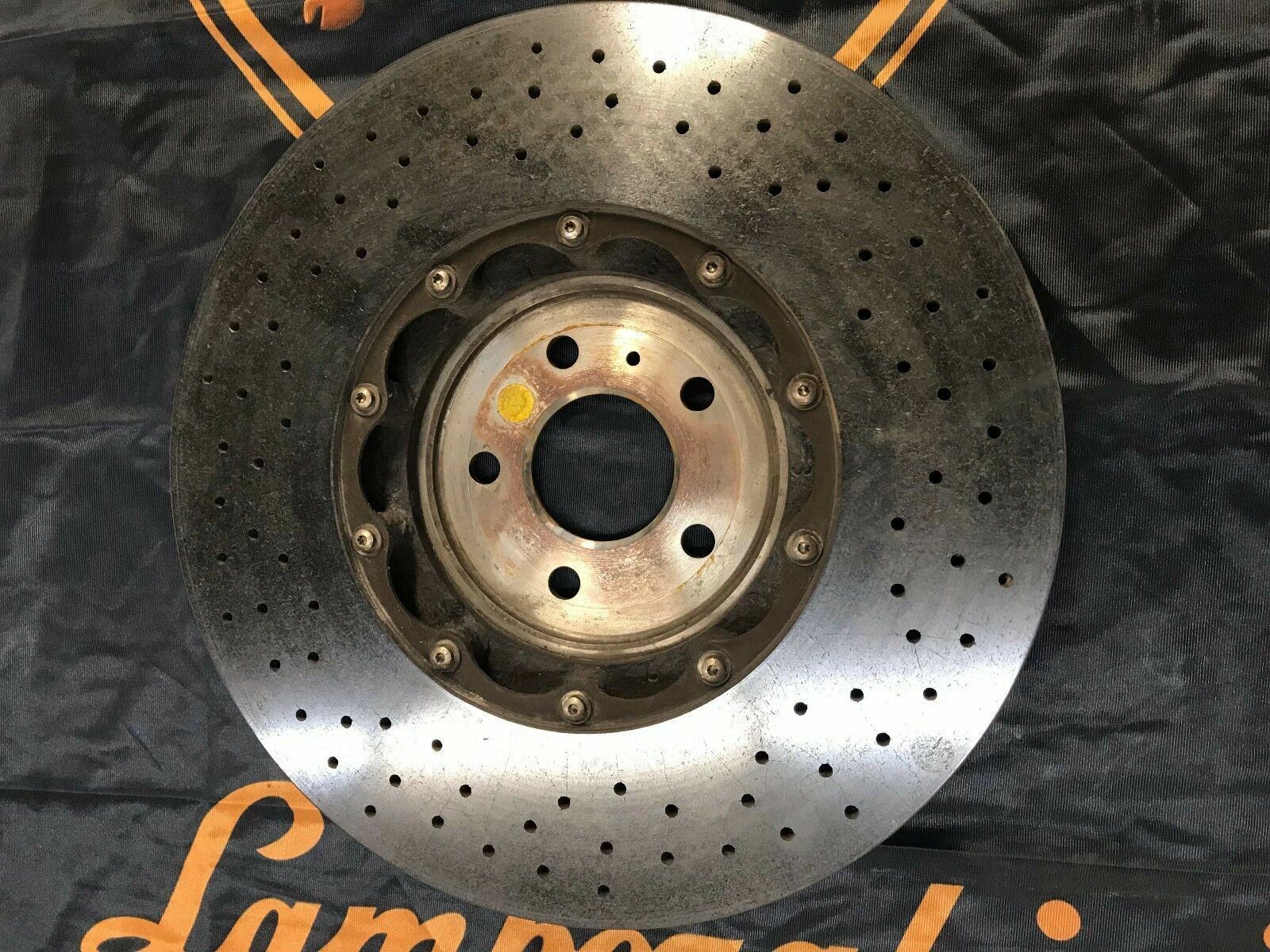 LAMBORGHINI GALLARDO FRONT RIGHT R CARBON CERAMIC BRAKE DISC ROTOR OEM 400615302