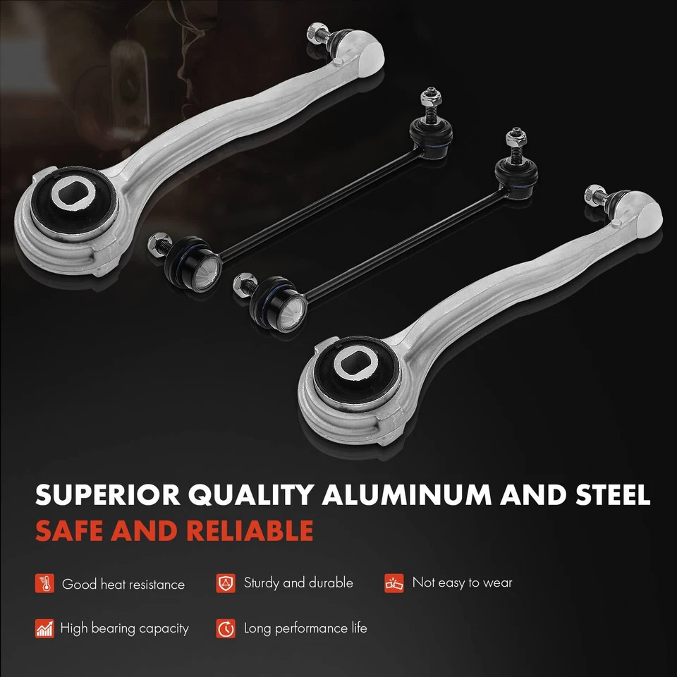 8x Braços de controle dianteiros superiores e inferiores para Mercedes-Benz C230 CLK320 CLK500 C32 AMG - Imagem 4 de 4