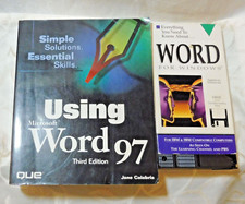 Using Microsoft Word 97 - AND Everything about Word. REAL BOOK, VHS, FLOPPY DISC