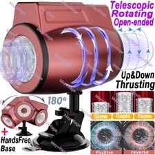Male Masturbaters Automatic HandsFree Rotating Thrusting Cup Stroker Men Sex Toy