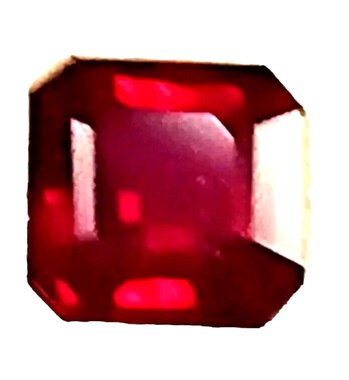 Ruby Cushion Cut, Size: 5.5MM, Good Color, Cut, Eye Clean Natural  Gemstone. - Image 2 of 2