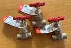 Lot Of 3 Mueller  Global 1/2" Brass Gate Valve Female Solder 200 WOG 100-453HN