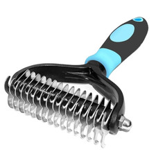 2side Dog Brush for Shedding Dematting Pet Grooming Cat Hair Undercoat Rake Comb