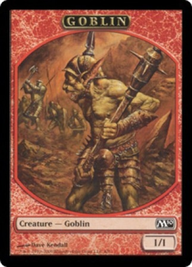 10 Token Cards - GOBLIN - Magic 2010 M10 - SAME ART - NM/SP - Magic MTG FTG