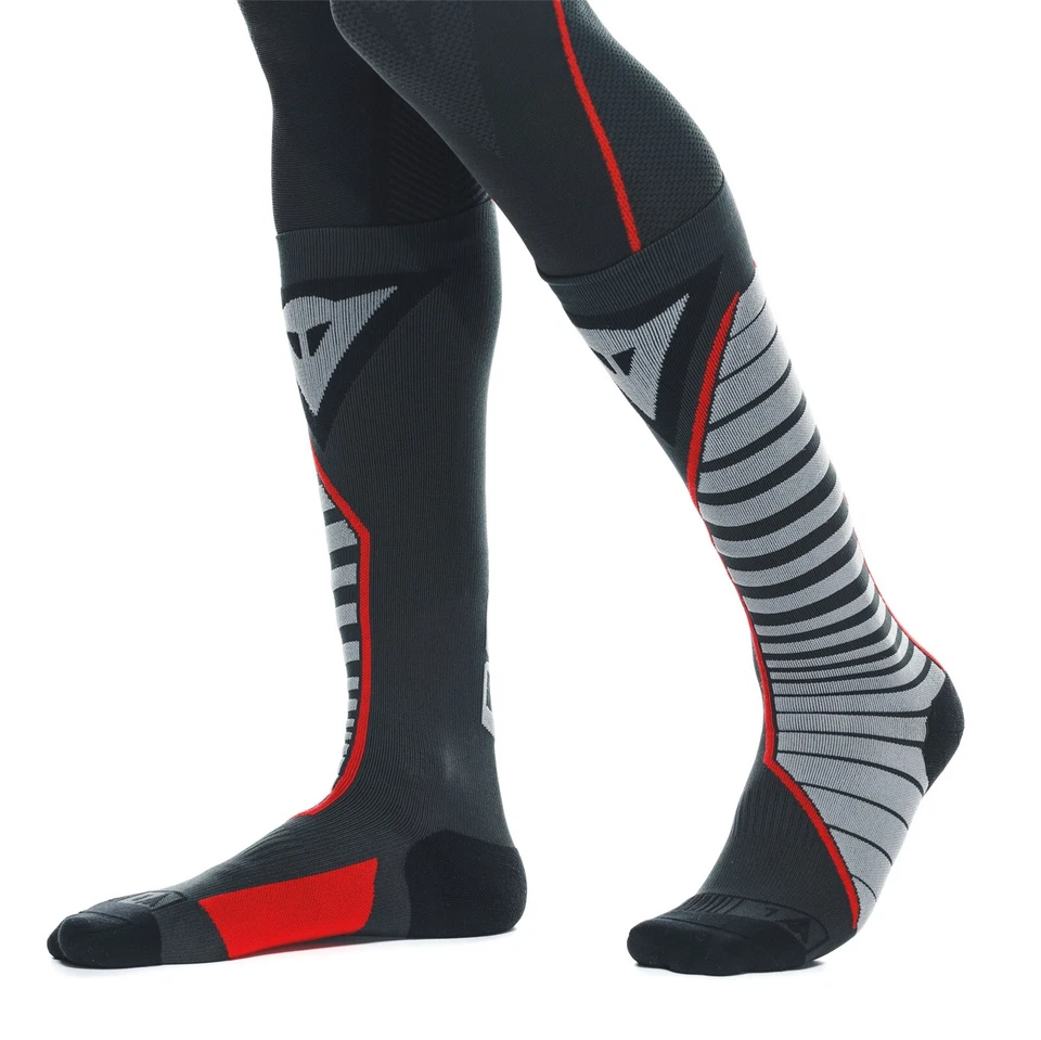 Dainese Thermo Long Socks Black/Red 45-47 Funktions-Socken Winter warm - Bild 2 von 4