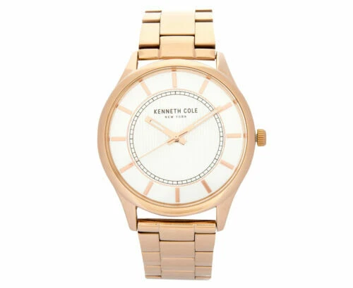 Kenneth Cole Stainless Steel Band Round Wristwatches