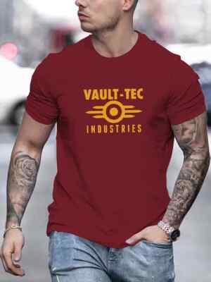 t shirt  Fallout Vault-Tec  100% Baumwolle !!! größe XL  rot