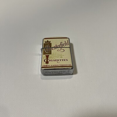 vintage chesterfield cigarette lighter vintage CHESTERFIELD CIGARETTES CONTINENTAL CIGARETTE LIGHTER
