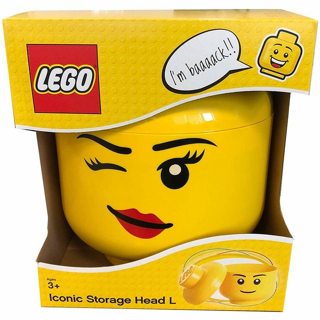 lego storage head girl