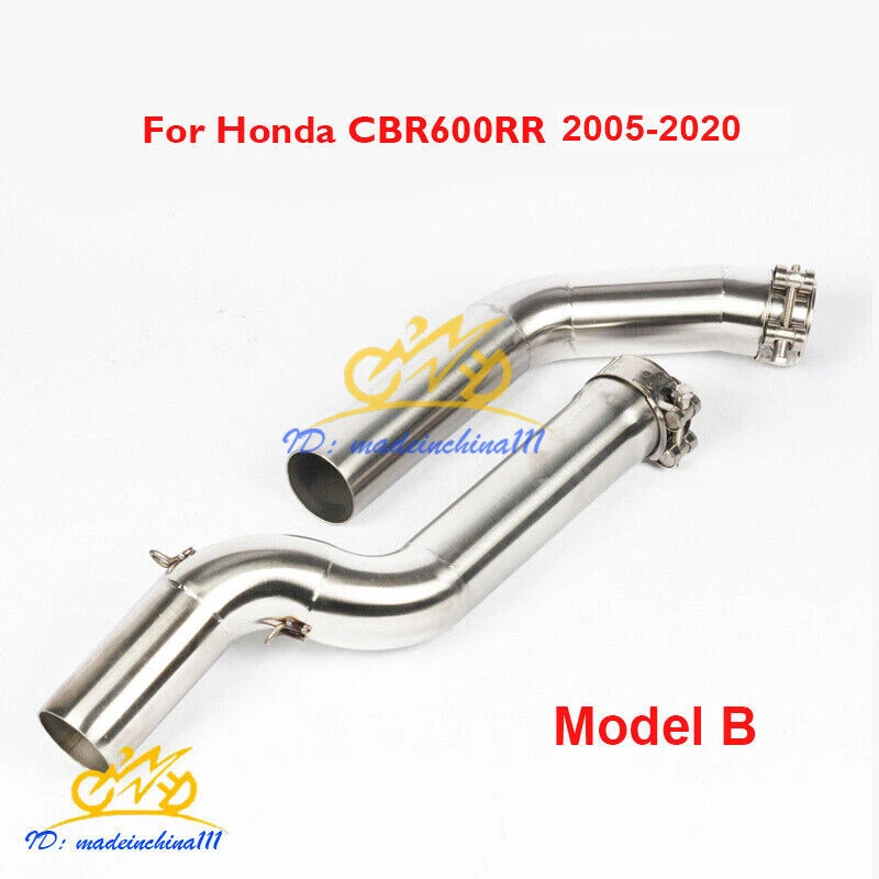 Motorcycle Exhaust Connector Pipe Middle Link Tube for Honda CBR1000RR CBR600RR - Изображение 3 из 4