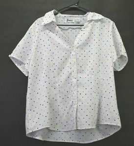 multicolor polka dot shirt
