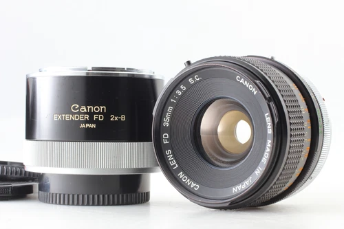 Tested [N MINT- w/ EXTENDER] Canon FD 35mm F3.5 SC MF Wide Angle Lens From JAPAN