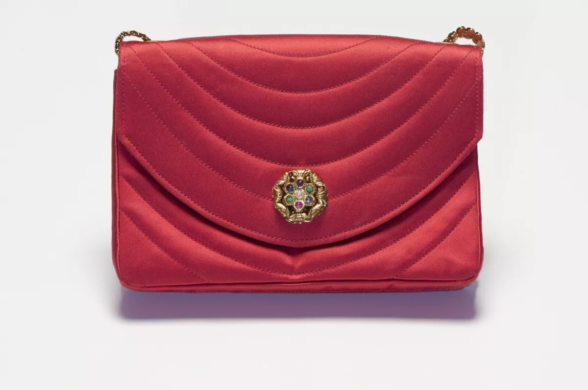 Chanel Vintage Satin Mini Flap Bag - 2 For Sale on 1stDibs