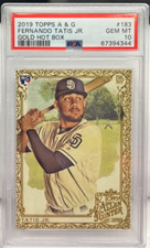 Fernando Tatis Jr 2019 Topps Allen & Ginter Gold Hot Box RC #183 - PSA 10 GEM MT