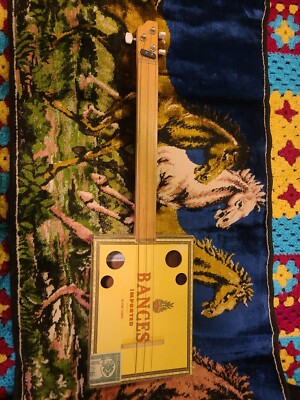 Vintage 'Naughty Little Monkey' Cigar Box Guitar. Will Eikleberry Guitars 2006. 