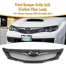Carbon Look Front Bumper Upper Grille For Subaru Impreza WRX STI 2008-2011 2009