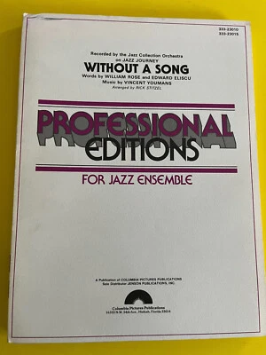 Without A Song, Vincent Youmans, arr. Rick Stitzel, Big Band Arrangement - Bild 1 von 4