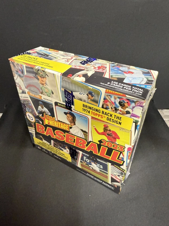 2023 Topps Heritage Baseball Mega Box Sealed Unopened Box 1973 Topps Look - Image 2 of 4