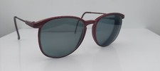 Vintage Zimco Carbon Air Burgundy Oval Sunglasses Japan FRAMES ONLY