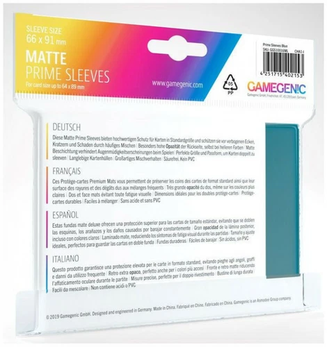 100 Gamegenic Matte Prime Standard Card Sleeves Deck Protectors 66mm x 91mm - Picture 15 of 25